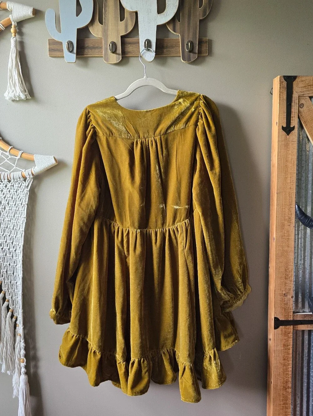 Free People Estella Velvet Mini Dress